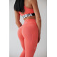 NEBBIA : ЛЕГГИНСЫ HIGH WAIST FIT&SMART LEGGINGS 505 "PEACH"