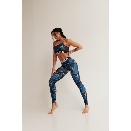 NEBBIA : ЛЕГГІНСИ MID-WAIST OCEAN POWER LEGGINGS 566 "OCEAN BLUE"