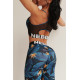 NEBBIA : ЛЕГГІНСИ MID-WAIST OCEAN POWER LEGGINGS 566 "OCEAN BLUE"