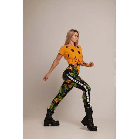 NEBBIA : ЛЕГГИНСЫ HIGH-WAIST PERFORMANCE LEGGINGS 567 "JUNGLE GREEN"