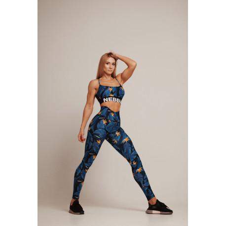 NEBBIA : ЛЕГІНСИ HIGH-WAIST OCEAN POWER LEGGINGS 561 "OCEAN BLUE"