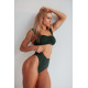 NEBBIA : ТОП MIAMI RETRO BIKINI - TOP 553 "DARK GREEN"