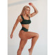 NEBBIA : ТОП MIAMI RETRO BIKINI - TOP 553 "DARK GREEN"