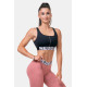 NEBBIA :ТОП SMART ZIP FRONT SPORTS BRA 578 "BLACK"