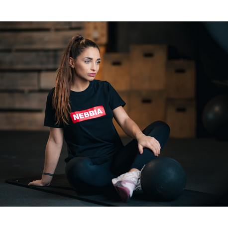 NEBBIA : ФУТБОЛКА WOMEN'S T-SHIRT 592 "BLACK"