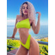 NEBBIA : ТРУСИКИ HIGH CUT V-SHAPE BIKINI BOTTOM 456 " GREEN"