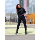 NEBBIA : ШТАНИ HIGH-WAIST LOOSE FIT SWEATPANTS "FEELING GOOD" 409 "BLACK"