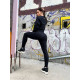 NEBBIA : ШТАНИ HIGH-WAIST LOOSE FIT SWEATPANTS "FEELING GOOD" 409 "BLACK"