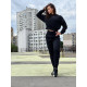 NEBBIA : ШТАНИ HIGH-WAIST LOOSE FIT SWEATPANTS "FEELING GOOD" 409 "BLACK"