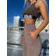 NEBBIA : ШТАНИ HIGH-WAIST LOOSE FIT SWEATPANTS "FEELING GOOD" 409 "BROWN"