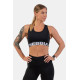 NEBBIA : ТОП MEDIUM IMPACT CROSS BACK SPORTS BRA 410 "BLACK"