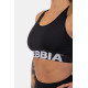 NEBBIA : ТОП MEDIUM IMPACT CROSS BACK SPORTS BRA 410 "BLACK"