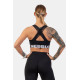 NEBBIA : ТОП MEDIUM IMPACT CROSS BACK SPORTS BRA 410 "BLACK"