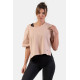 NEBBIA : ТОП ORGANIC COTTON LOOSE FIT "THE MINIMALIST" CROP TOP 417 "SALMON "