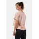 NEBBIA : ТОП ORGANIC COTTON LOOSE FIT "THE MINIMALIST" CROP TOP 417 "SALMON "