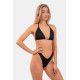 NEBBIA : ТРУСИКИ HIGH CUT V-SHAPE BIKINI BOTTOM 456 " BLACK"