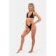 NEBBIA : ТРУСИКИ HIGH CUT V-SHAPE BIKINI BOTTOM 456 "BLACK"