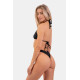 NEBBIA : ТРУСИКИ HIGH CUT V-SHAPE BIKINI BOTTOM 456 " BLACK"