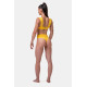 NEBBIA : ТРУСИКИ HIGH-WAIST RETRO BIKINI - BOTTOM 555 "YELLOW"