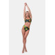 NEBBIA : ТРУСИКИ HIGH-WAIST SPORTY BIKINI - BOTTOM 555 " JUNGLE GREEN"