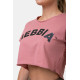 NEBBIA : ТОП LOOSE FIT & SPORTY CROP TOP 583 "OLD ROSE"