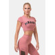 NEBBIA : ТОП SHORT SLEEVE SPORTY CROP TOP 584 "OLD ROSE"