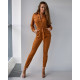 Bona Fide: Safari Jumpsuit "Caramel Velvet"