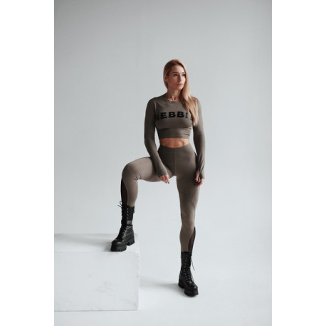 NEBBIA : ЛЕГІНСИ FIT & SMART HIGH WAIST LEGGINGS 572 "MOCHA"