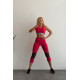 NEBBIA : ЛЕГГИНСЫ HIGH-WAIST ¾ LENGTH SPORTY LEGGINGS 406 "PINK"