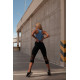 NEBBIA : ЛЕГГИНСЫ HIGH-WAIST ¾ LENGTH SPORTY LEGGINGS 406 "BLACK"