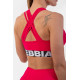 NEBBIA : ТОП MEDIUM IMPACT CROSS BACK SPORTS BRA 410 "PINK"