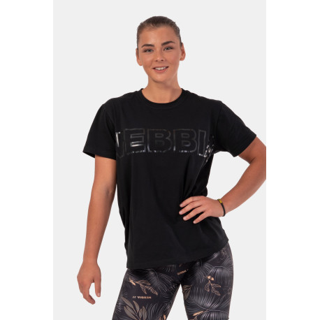 NEBBIA : ФУТБОЛКА INVISIBLE LOGO NEBBIA T-SHIRT 602 "BLACK"