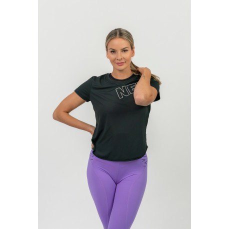 NEBBIA : ФУТБОЛКА FIT ACTIVEWEAR FUNCTIONAL T-SHIRT WITH SHORT SLEEVES 440 "BLACK"