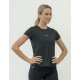 NEBBIA : ФУТБОЛКА FIT ACTIVEWEAR T-SHIRT "AIRY" WITH REFLECTIVE LOGO 438 "BLACK"