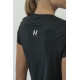 NEBBIA : ФУТБОЛКА FIT ACTIVEWEAR T-SHIRT "AIRY" WITH REFLECTIVE LOGO 438 "BLACK"