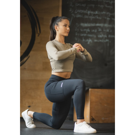 NEBBIA : ЛЕГГИНСЫ HIGH WAIST FIT&SMART LEGGINGS 505 "BLACK"