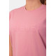 NEBBIA : ФУТБОЛКА INVISIBLE LOGO NEBBIA T-SHIRT 602 "OLD ROSE"