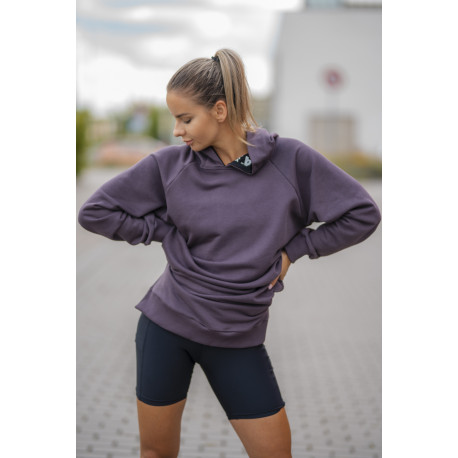 NEBBIA : ХУДИ EVERYDAY HERO LONG SWEATSHIRT WITH A HOODIE 580 "MARRON"