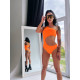 NEBBIA : КУПАЛЬНИК ONE SHOULDER ASYMMETRICAL MONOKINI NEON 458 "ORANGE"