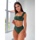 NEBBIA : ТОП MIAMI RETRO BIKINI - TOP 553 "DARK GREEN"