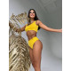 NEBBIA : ТРУСИКИ HIGH-WAIST RETRO BIKINI - BOTTOM 555 "YELLOW"