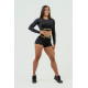 NEBBIA : ШОРТИ WOMEN'S COMPRESSION HIGH WAIST SHORTS INTENSE LEG DAY 832 "BLACK/GOLD"