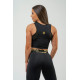 NEBBIA : ТОП WOMEN'S COMPRESSION PUSH-UP TOP INTENSE MESH 842 "BLACK/GOLD"