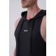 NEBBIA : МАЙКА FITNESS TANK TOP WITH A HOODIE 323 BLACK