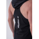 NEBBIA : МАЙКА FITNESS TANK TOP WITH A HOODIE 323 BLACK