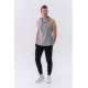 NEBBIA : МАЙКА FITNESS TANK TOP WITH A HOODIE 323 LIGHT GREY