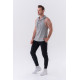 NEBBIA : МАЙКА FITNESS TANK TOP WITH A HOODIE 323 LIGHT GREY