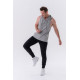 NEBBIA : МАЙКА FITNESS TANK TOP WITH A HOODIE 323 LIGHT GREY