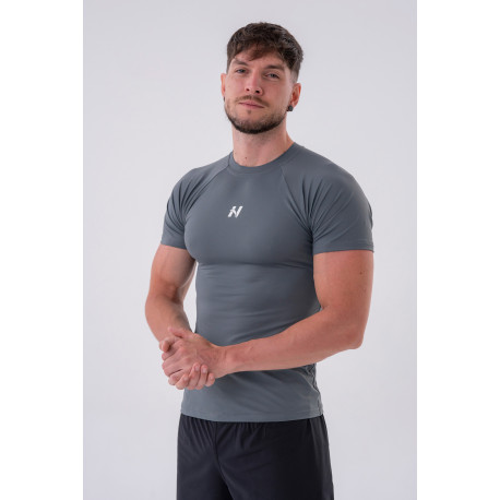 NEBBIA : ФУТБОЛКА FUNCTIONAL SLIM-FIT T-SHIRT 324 GREY 