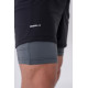 NEBBIA : ШОРТИ DOUBLE-LAYER SHORTS WITH SMART POCKETS 318 GREY